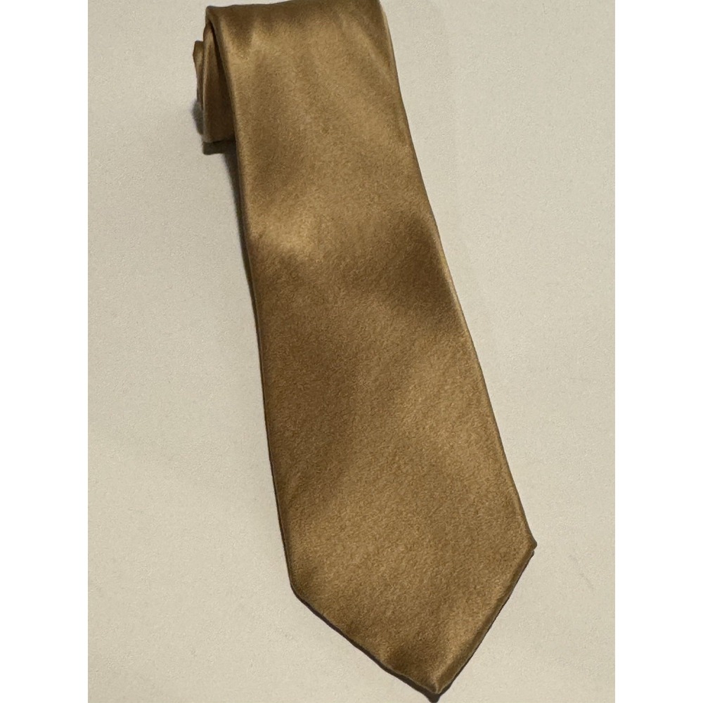 Brioni Gold Silk Tie